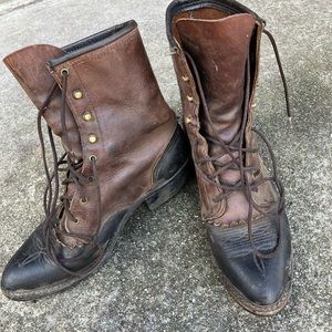 Leather riding boots